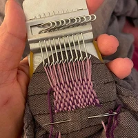 small loom portable darning machine cloth repair accessory multifunction knitting tool for mending clothes jeans socks
