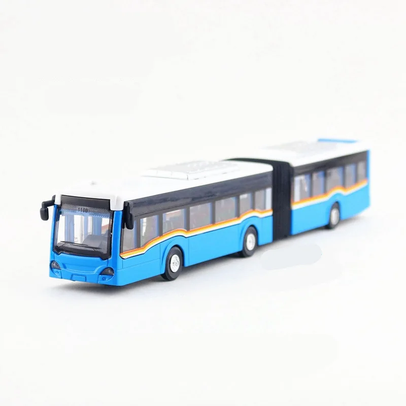 Модель городского автобуса из сплава металлический мигающий музыкальный