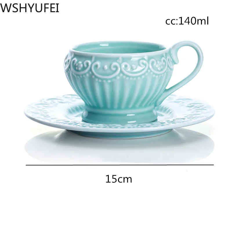 Новая принцесса стиль кружева плавающая скульптура керамическая чашка