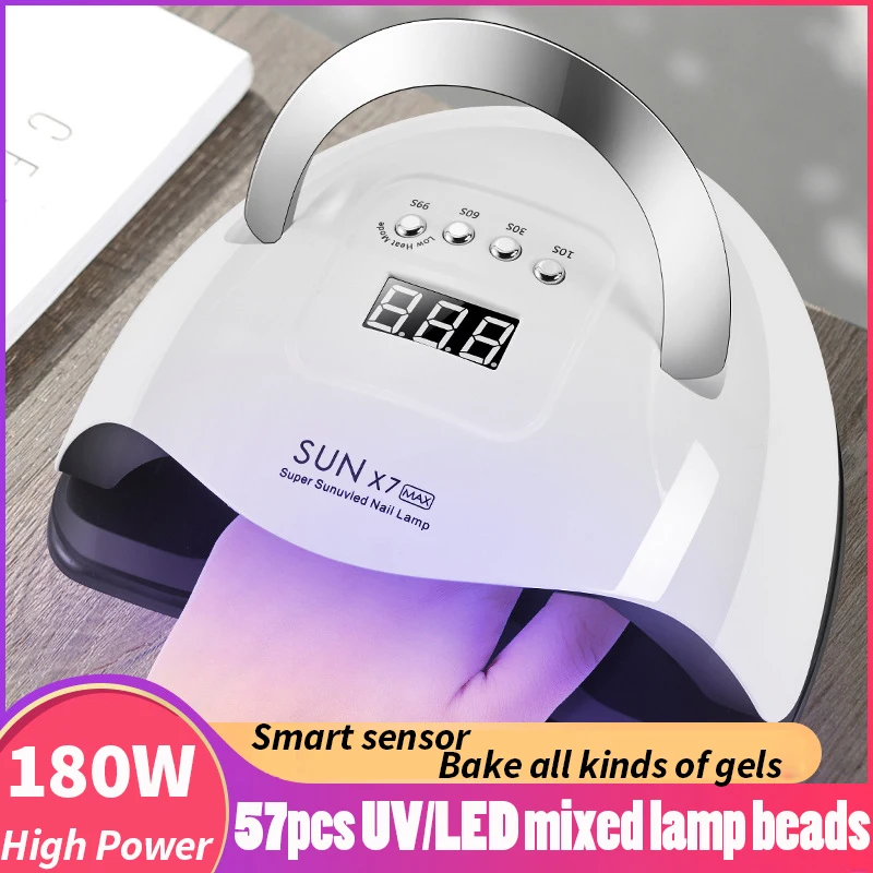 

RainSolid UV Led Lamp Nail Dryer 80W/120W/180W For All Types Gel 36/57 PCS LED Lamp for Nails New Design Nail Art Manicure Tools