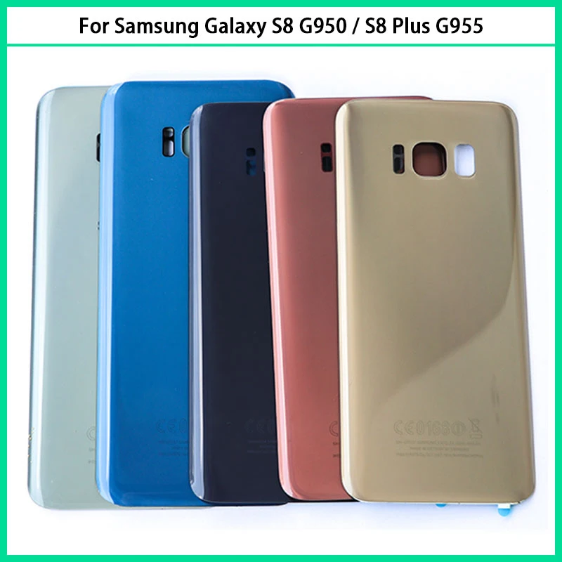Для Samsung Galaxy S8 G950 G950F Plus G955 G955F задняя крышка для батареи дверь 3D стеклянная панель