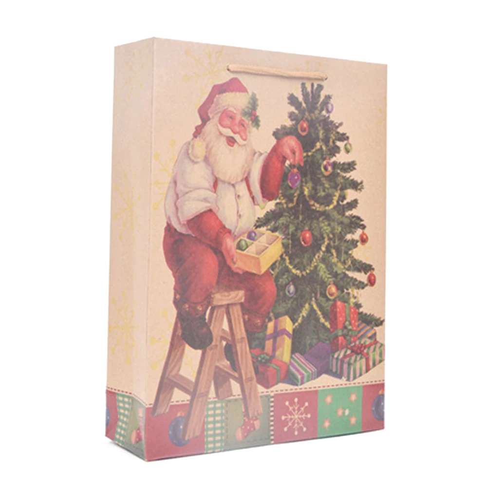 12 шт. крафт Бумага сумки коробка конфет рождественские подарочные пакеты
