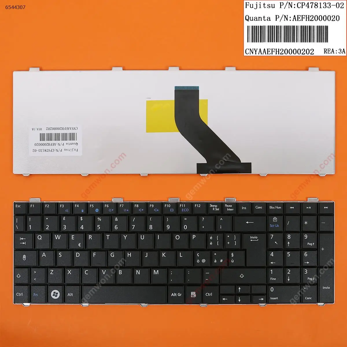 Новая итальянская клавиатура QWERTY для ноутбука FUJITSU Lifebook A530 AH530 AH531 NH751 черная без