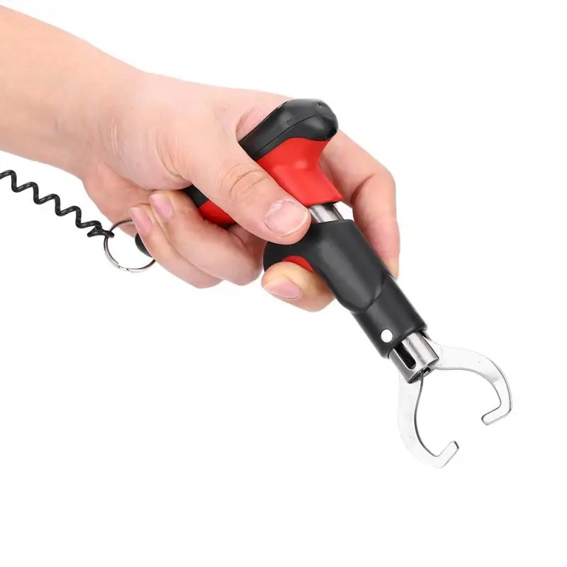 

Telescopic Fishing Gripper Grip Scale 25kg(55lb) LED Digital Fishing Gripper Scale Portable Fishing Grip Scale Fish Tool