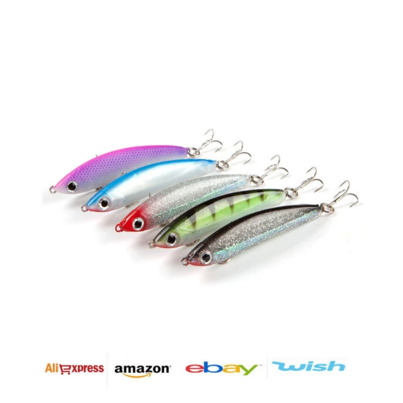 

1pcs Fishing Lure in Bait Deep Swim Soft Bait Fish Tackle 8cm 9.5g Floating Minnow Fishing Wobbler