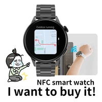 2022 nfc smart watch men gps movement track sport watches women wireless charging bluetooth call ecg smartwatch support hebrew