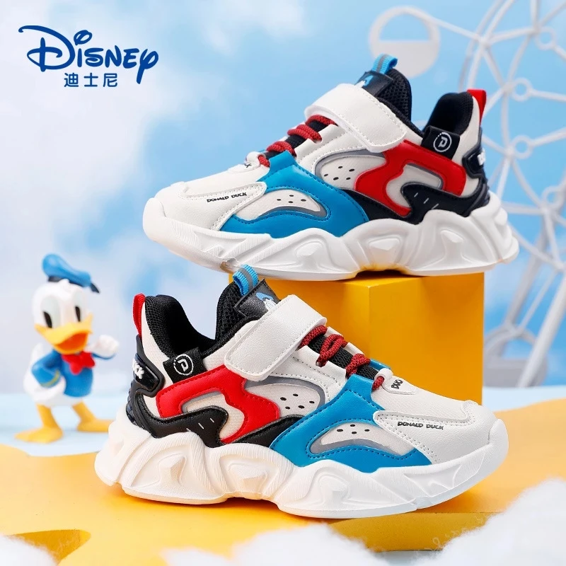 

Нескользящие кроссовки Disney Daisy для мальчиков и девочек, повседневная обувь на плоской подошве с мультяшным рисунком для студентов и бега