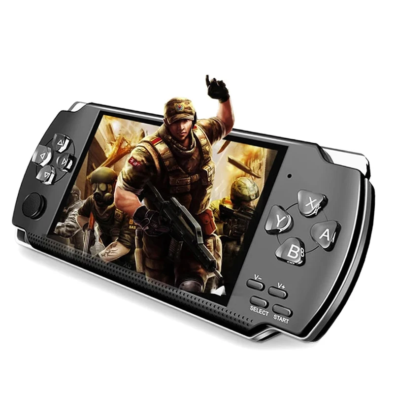 

Hot selling products wholesale X6 handheld game console player 64-bit 8GB arcade nostalgic video games Very many games