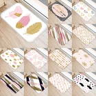 С изображением розовых перьев с защитой от скольжения, коврик половик для кухонной и входной двери коврик из замши и бархата с ковер коврик красочные Крытый коврики коврик 48253