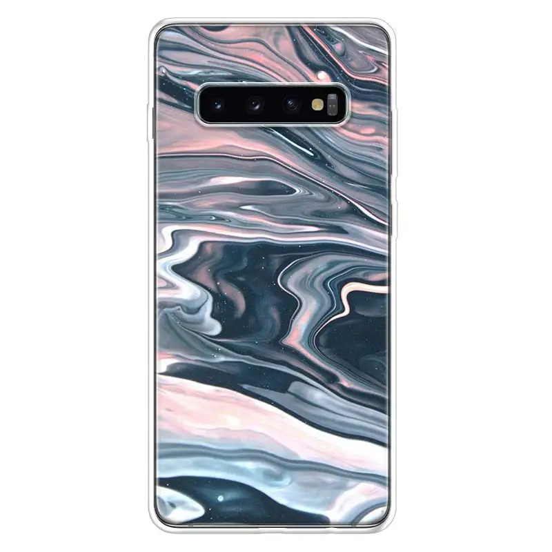 Чехол с белыми мраморными листьями для телефона Samsung Galaxy A50 A70 A10 A20E A51 A71 M30S A30 A40 A01A21