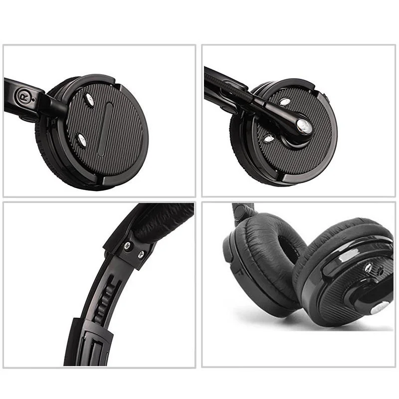 

Professional Broadcast Headset With HD Boom-mounted Microphone Bluetooth Softphone Wireless Headphone With Mic Noise Cancelling