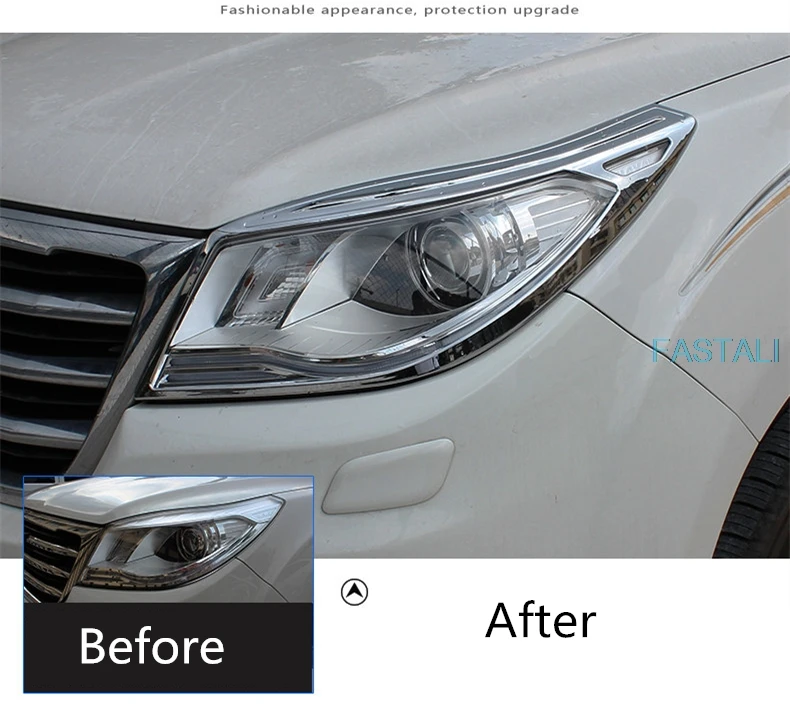 Для Haval H9- Автомобильные фары декоративная рамка высокое качество покрытие Материал фары декоративная рамка