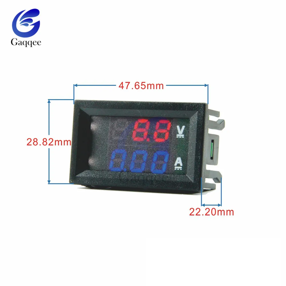 Мини цифровой вольтметр Амперметр постоянного тока 0 100 в/постоянного 7 110 В 50A