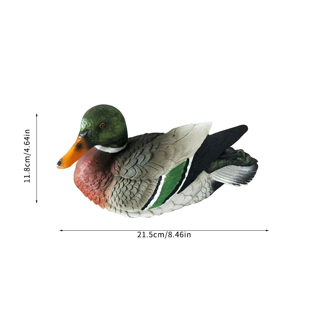 

Mandarin Duck Statue Natural Resin And PU Pond Ornament Home Artificial Animal Sculptures Garden Lawn Ornaments Pond Decors