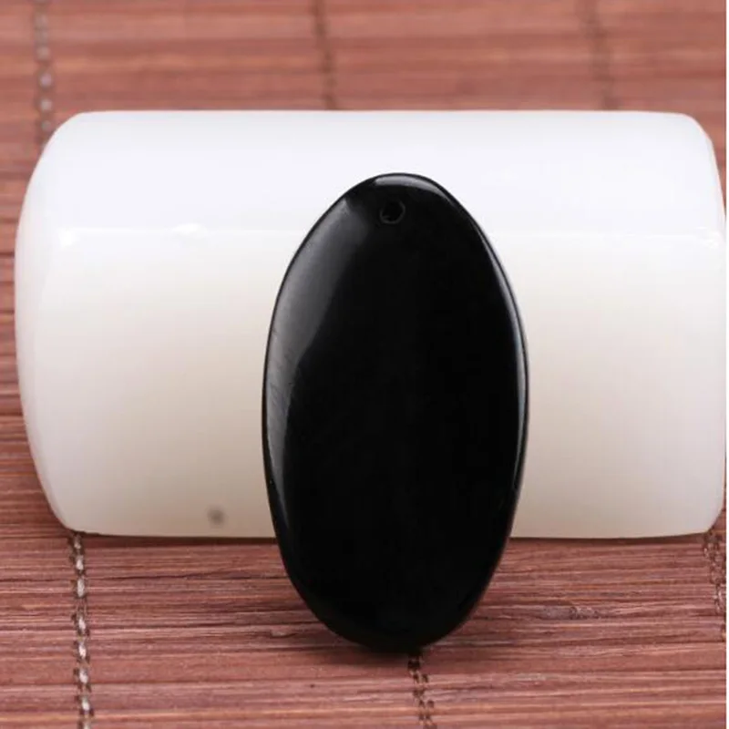 Natural Obsidian Crystal Avalokitesvara Jewelry Fine Men's Safety Christmas gift Necklace Pendant | Украшения и аксессуары
