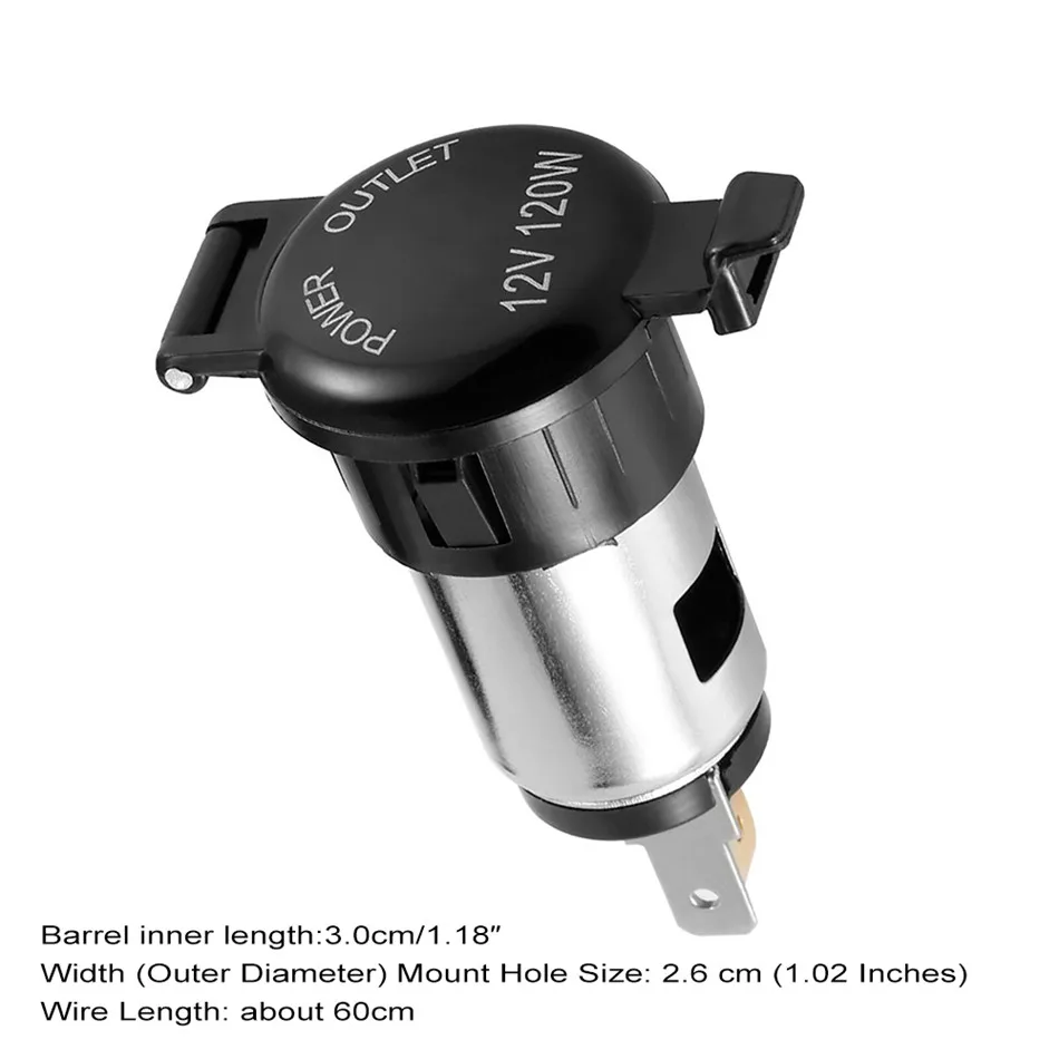 12V USB розетка для автомобильного прикуривателя Зарядное устройство Мощность