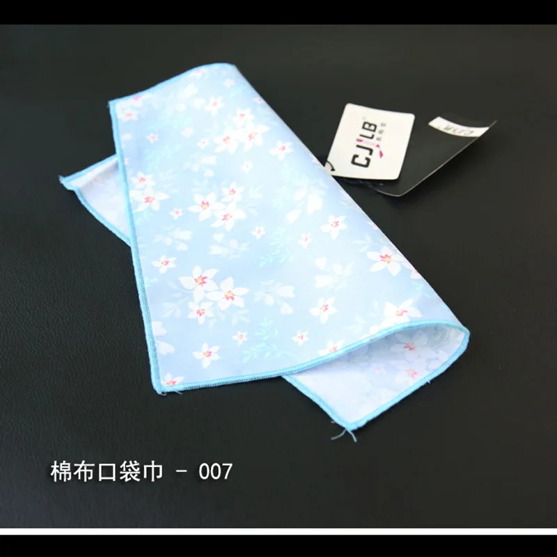 

2020 Women's Cotton Handkerchiefs Woven Printing Pocket Square Mens Floral Square Pockets Handkerchief Towels Custom Logo