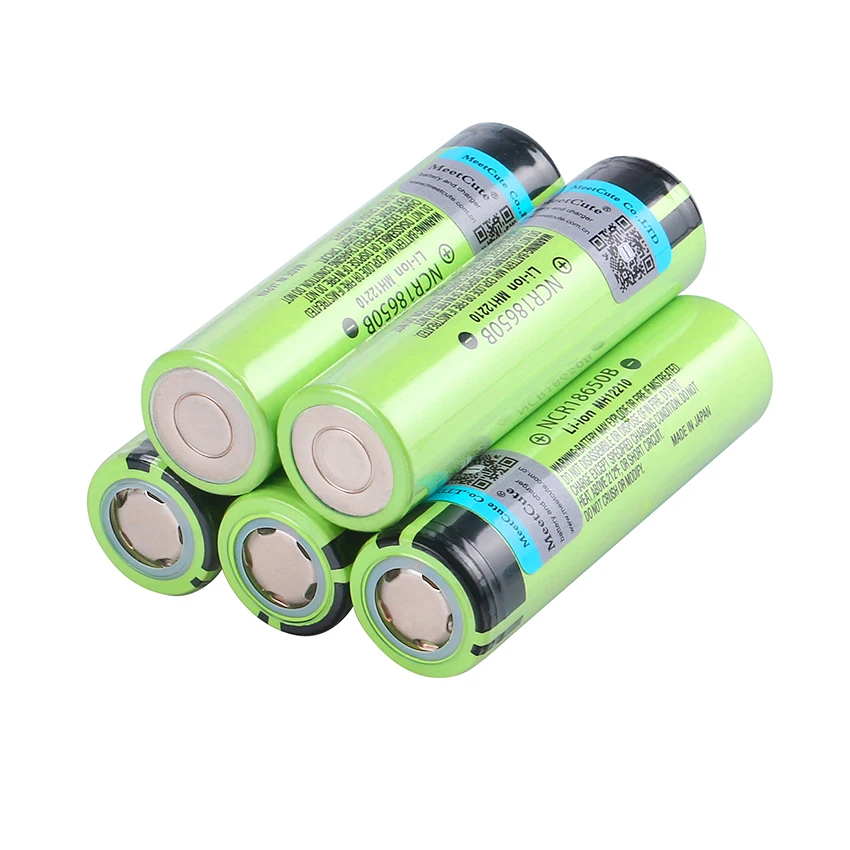 Meetcute 3,7 v 3400mah 18650 литиевая аккумуляторная батарея NCR18650B аккумулятор
