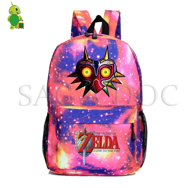 8 Легенда о Зельде игровой рюкзак для Galaxy Link Majora's Mask школьные сумки для подростков девочек мальчиков путешествия рюкзак Детский рюкзак для книг - Цвет: 8