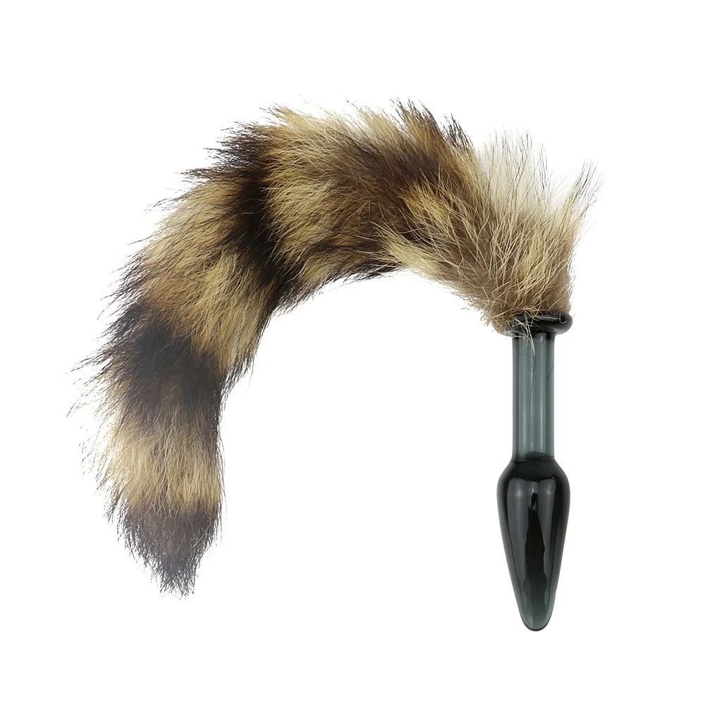 Аниме Косплей стекло лиса Анальная пробка набитый Фетиш фантазия пара жизнь