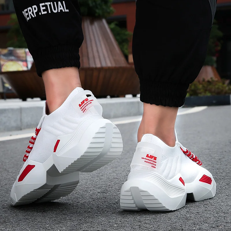 2019 New Brand Running Shoes For Men High quality White Sneakers Light Breathable Sport Outdoor Walking Zapatillas Hombre |