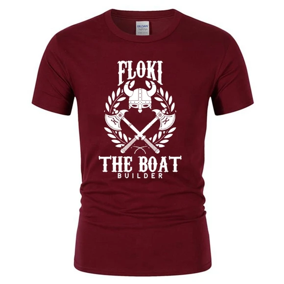 2020 FLOKI the Boat Builder забавные Викинги Футболка Валгалла Мужская футболка короткий