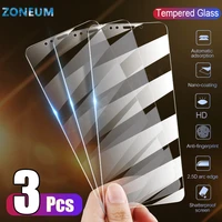 zoneum for 3pcs tempered glass on the for iphone 11 12 13 pro xs max xr screen protector for iphone 8 6 7 plus protective glass