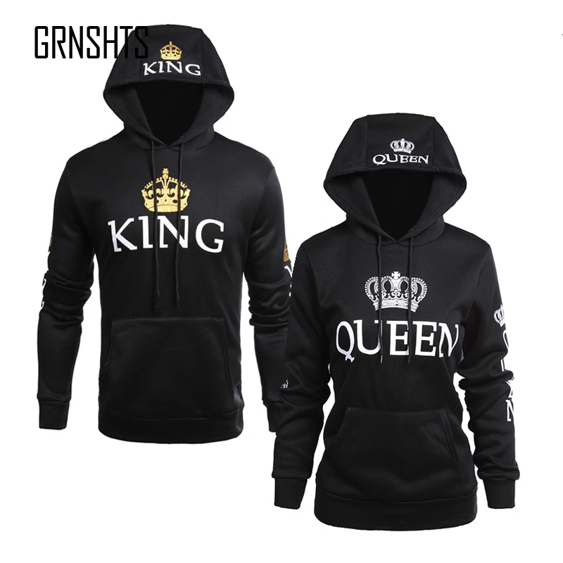 Весенняя королева толстовки с принтом король мужчин женщин любителей
