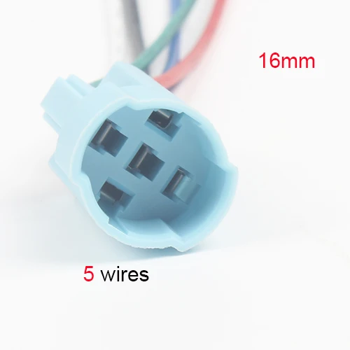 only socket 16 мм глинозема Momenary/фиксации металлический светодиодный логотип светильник с фиксацией фиксирующая кнопка переключатель настраиваемый автомобильный динамик Рог buttonswitch - Цвет: only socket