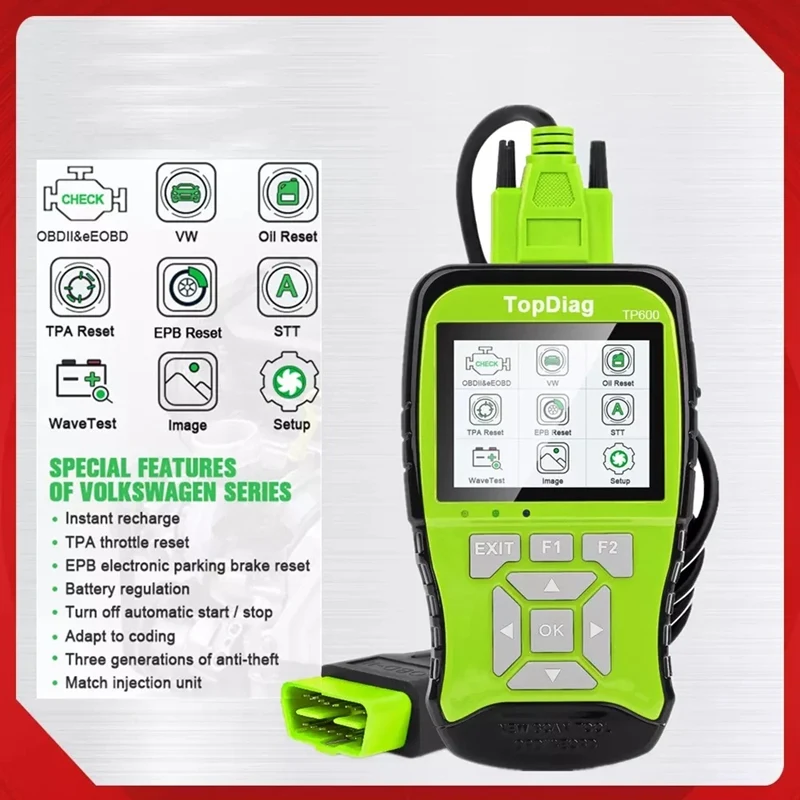 

TopDiag TP600 OBD2 сканер автомобильный двигатель код ридер сброс кодов неисправностей Диагностический инструмент в наличии для Skoda OCTAVIA III