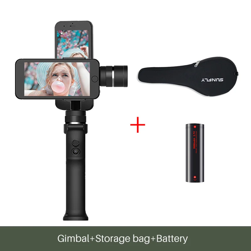 Gimbal Funsnap Capture 3 оси ручной смартфон Gimbal Gopro стабилизатор для iPhone Xs Max XR Piexl Gopro 7 6 5 Y EKEN H9 - Цвет: Gimbal