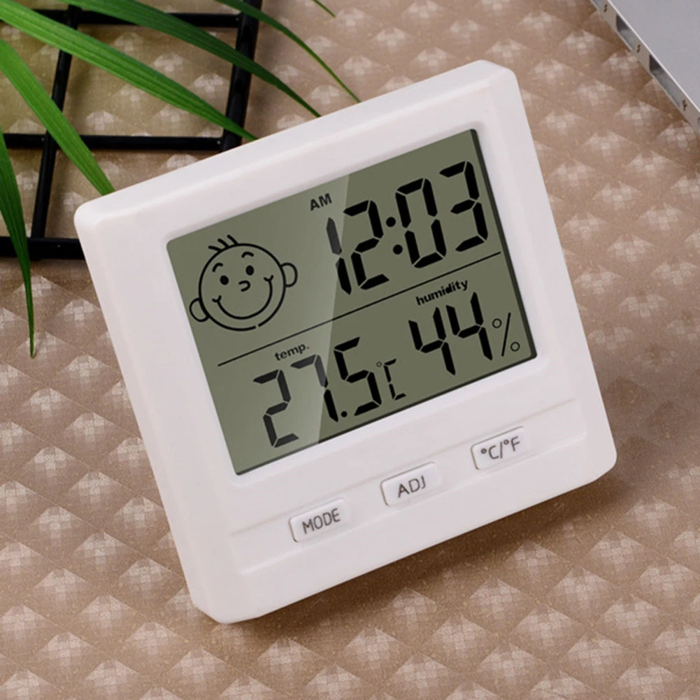 

Electronic Digital Temperature Hygrometer Household Children's room Indoor Humidity Temperature Monitor ℃/℉ Switch