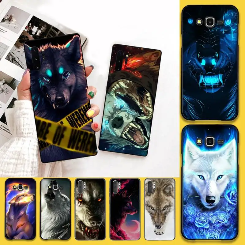 

angry snow wolf TPU Soft Silicone Phone Case Cover For Samsung Note 7 8 9 10 Lite Plus Galaxy J7 J8 J6 Plus 2018 Prime