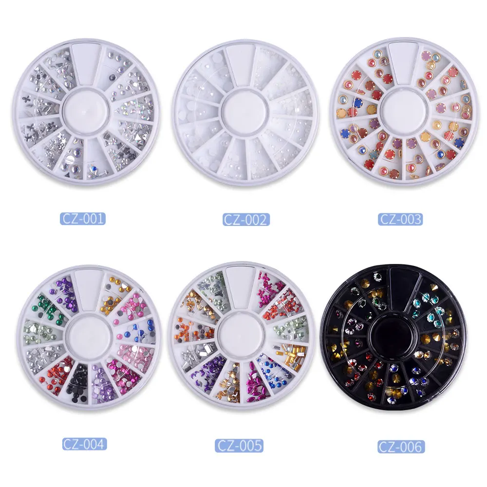 RS Стразы для ногтей украшения смешанные аксессуары используется с липким гелем