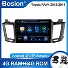 Автомагнитола BOSION 2 din Android для Toyota RAV4 RAV 4 2012 - 2018 Carplay 4G Автомобильный мультимедийный GPS 2din Авторадио Wi-Fi bluetooth FM