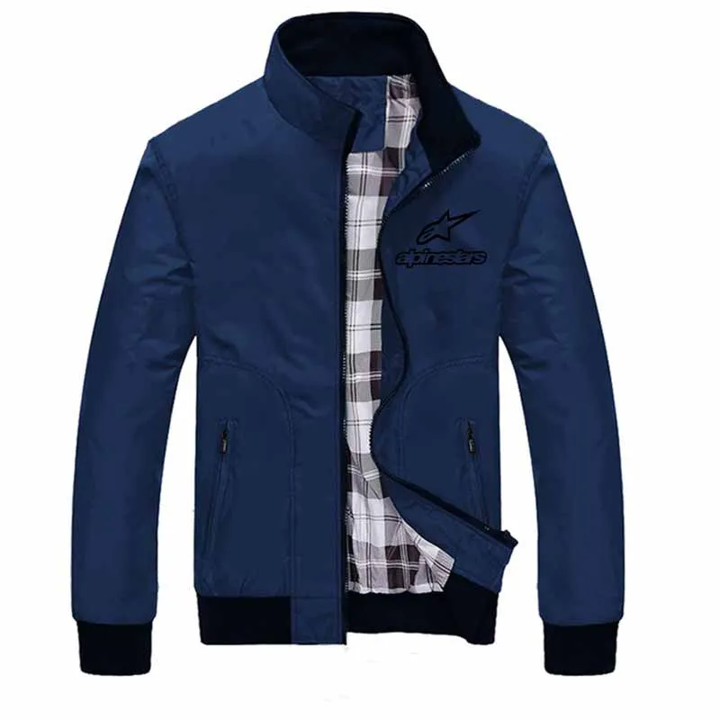 

Alpinestars stand collar jacket men's jacket spring and autumn casual plus size youth men's jacket fashion jacket