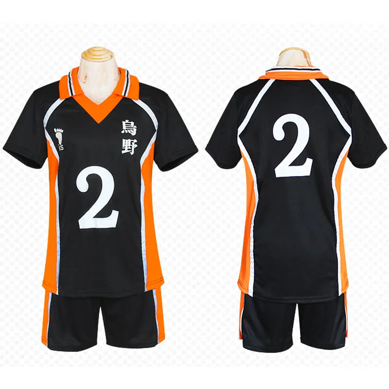 9 стиль аниме Haikyu! Haikyuu Cosplay Костюм Karasuno Koukou высокий школьный волейбол клуб Хината Shoyo спортивная рубашка Джерси - Цвет: 2
