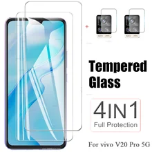 Protective Glass living v20 pro for vivo v20 2018 screen camera lens protectors on vovi v 20 20v 6.4