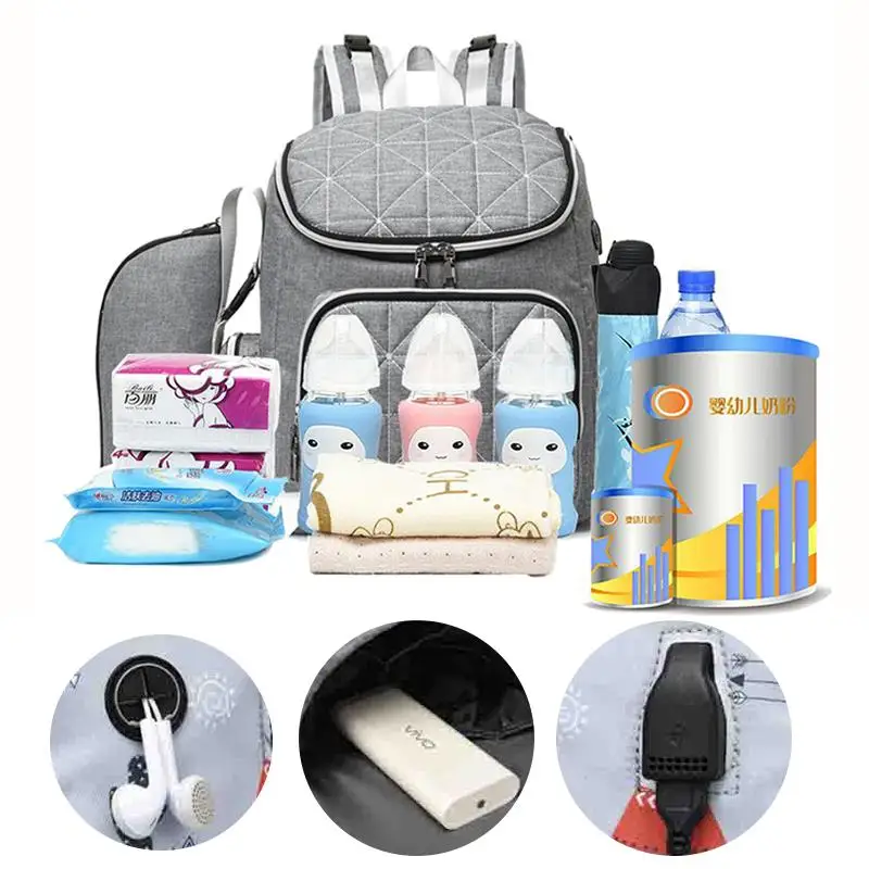 Детские сумки для мам рюкзак путешествий на открытом воздухе вместительный usb