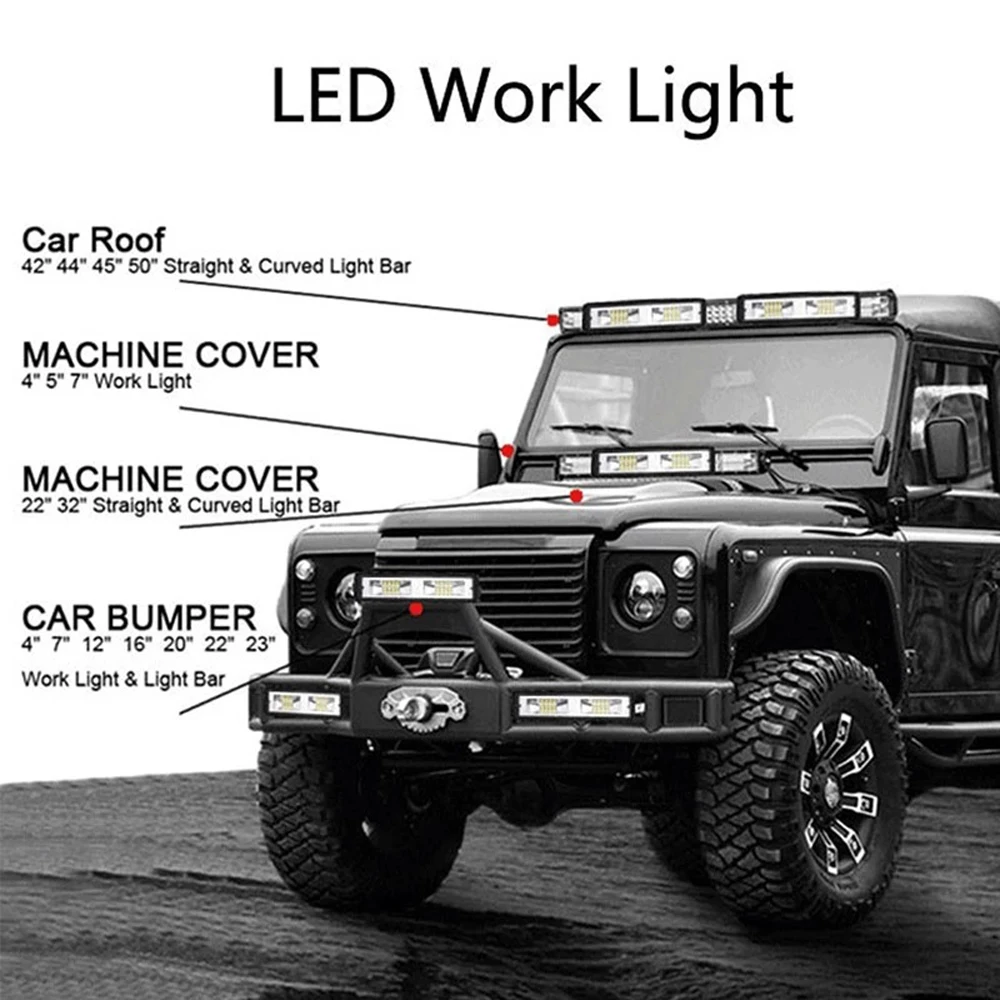 Светодиодная передняя фара s 12-24 В для автомобилей мотоциклов грузовиков лодок