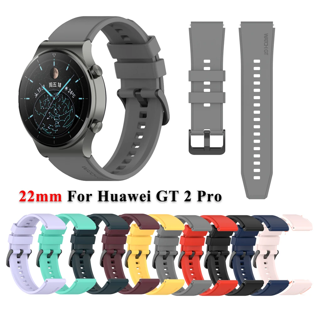 

Ремешок силиконовый для Huawei Watch GT 2 Pro /GT 2e, браслет для смарт-часов, аксессуары для Honor GS Pro / Magic 2 46 мм, 22 мм