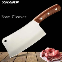 thickened bone cleaver knife chefs cooking kitchen knife cutter 4cr14 stainless steel chopping bone butcher rosewood handle