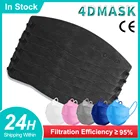 Elough 4d-сертифицированная черная многоразовая маска FFP2MASK ffp2 CE маска fpp2, сертифицированная kn95 маска-маскарилла, цветные сертифицированные маски Kn95