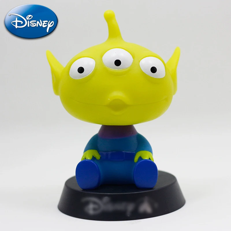 

Disney Mickey Mouse Minnie Anime Figure Doll Toys Kawaii Action Figure Shake Head Collection Model Dolls Car Decor Kids Toy Gift