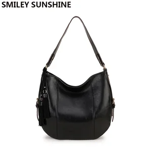 Новинка 2020, большая кожаная дамская сумочка на плечо, дизайнерские женские сумки-мессенджеры, черные винтажные тоуты