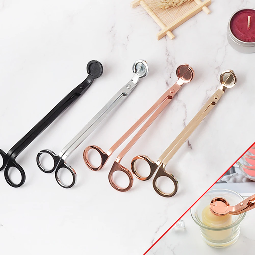 

Candle Wick Trimmer Stainless Steel Candle Scissors Trim Wick Round Head Cutter Oil Lamp Trim Scissor Cutter Candle Accessories