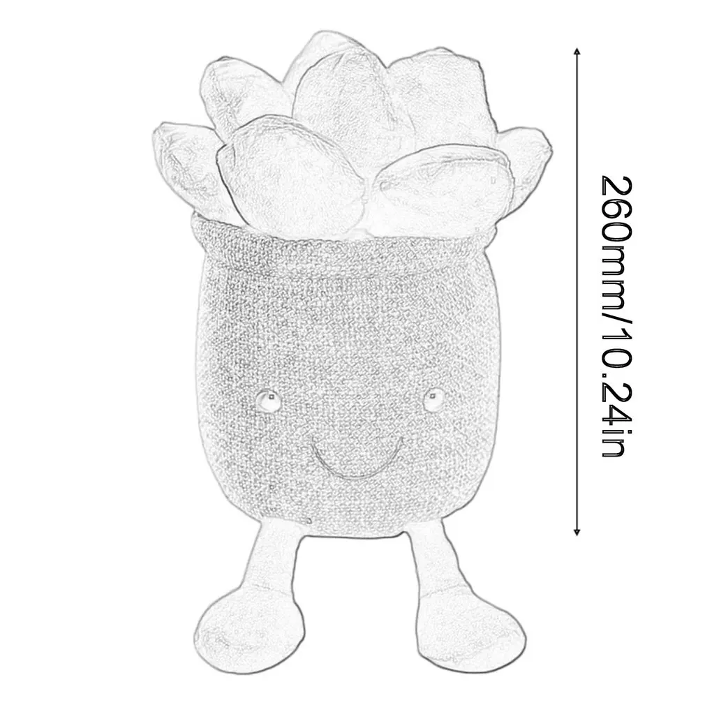 Реалистичные Плюшевые Растения-суккуленты мягкие игрушки искусственные куклы