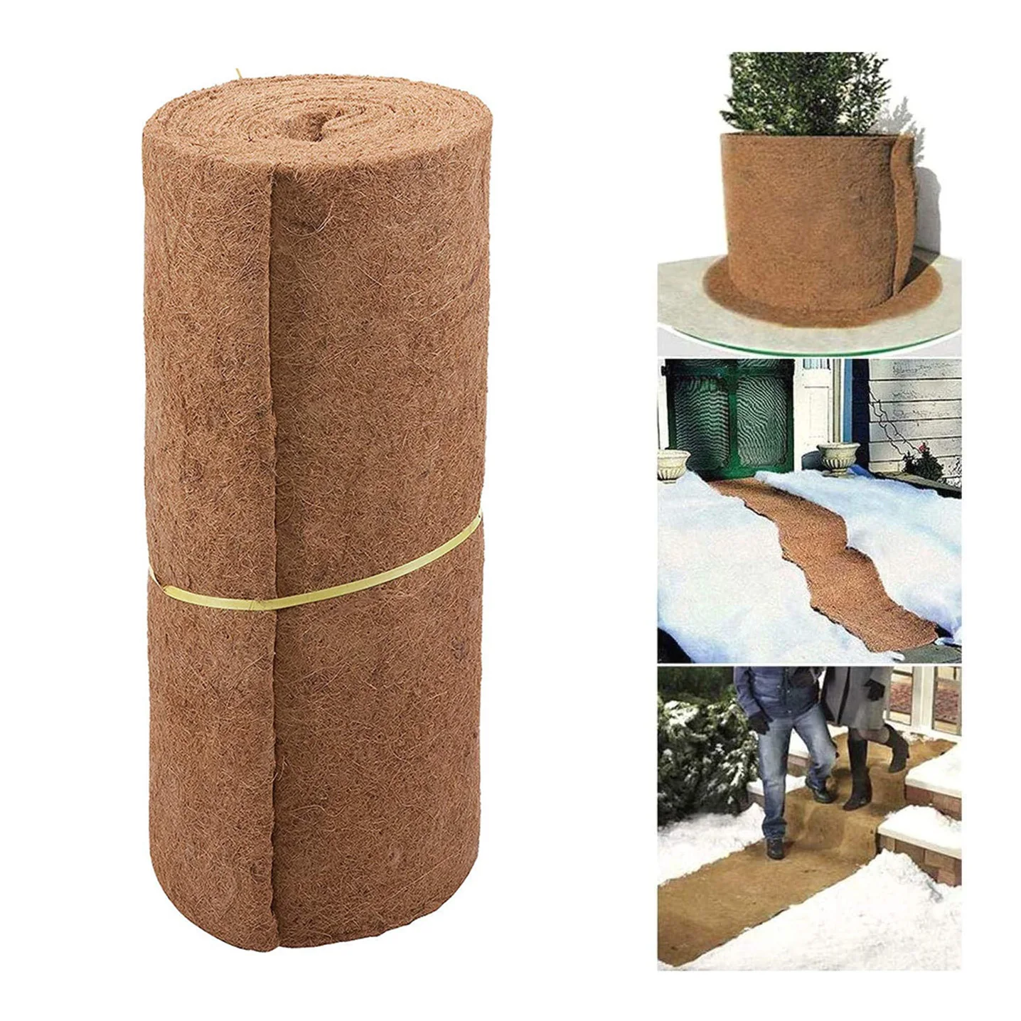 Кокосовый мат натуральные кокосовые Коко вкладыш Массовая ролл с изображением