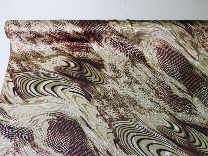 Африканские узоры шелковая ткань bornout шелковое вечернее платье марлевые