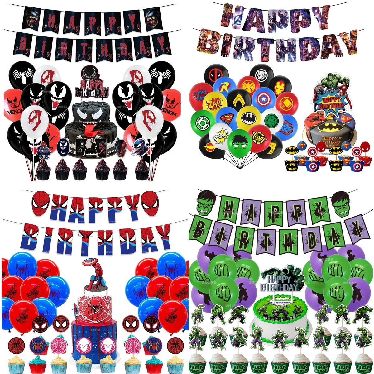 1 серия фильмов тема день рождения вечер украшения супер герой паук яд бассейн